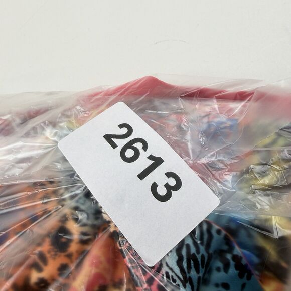 XOXO Top Ruffle Front  Womens Small Multi Colorful Satin Y2K Fairy Whimsical - Picture 13 of 13